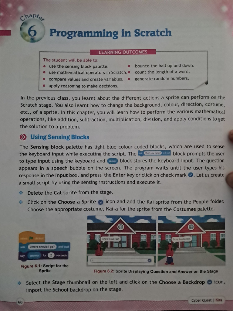Scratch Programming: User Input & Math | PDF | Scratch (Programming ...
