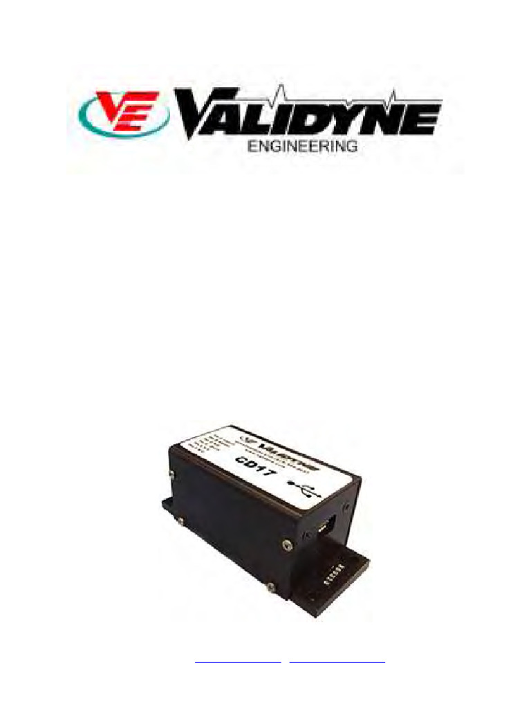 Cd17 Single Channel Usb Carrier Demodulator PDF Device Driver 