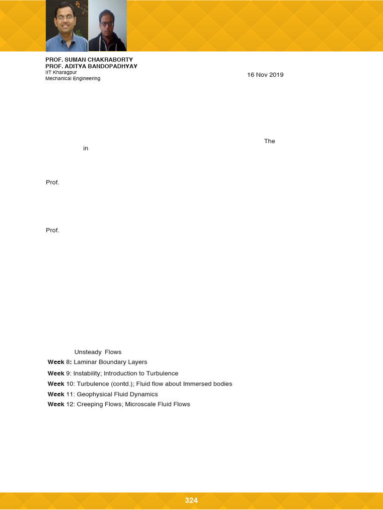 Advanced Fluid Mechanics Course Overview | PDF | Fluid Dynamics | Fluid ...