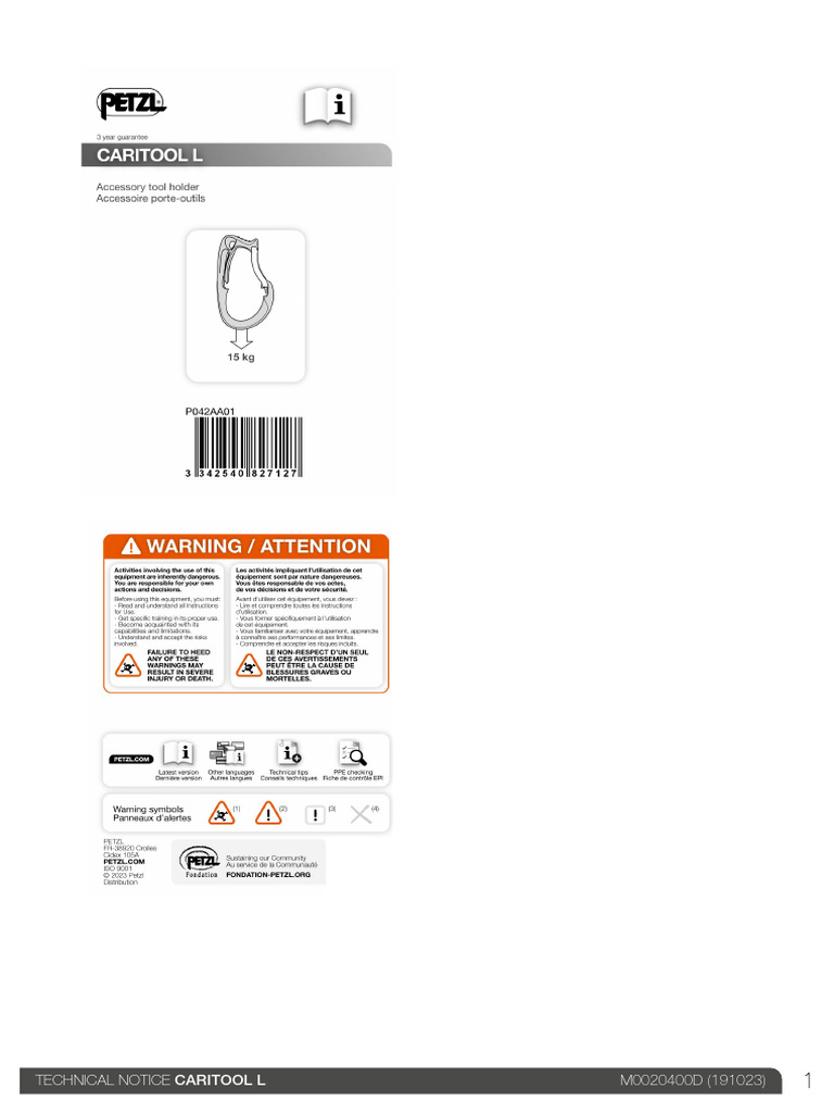Technical Notice CARITOOL L 2 | PDF