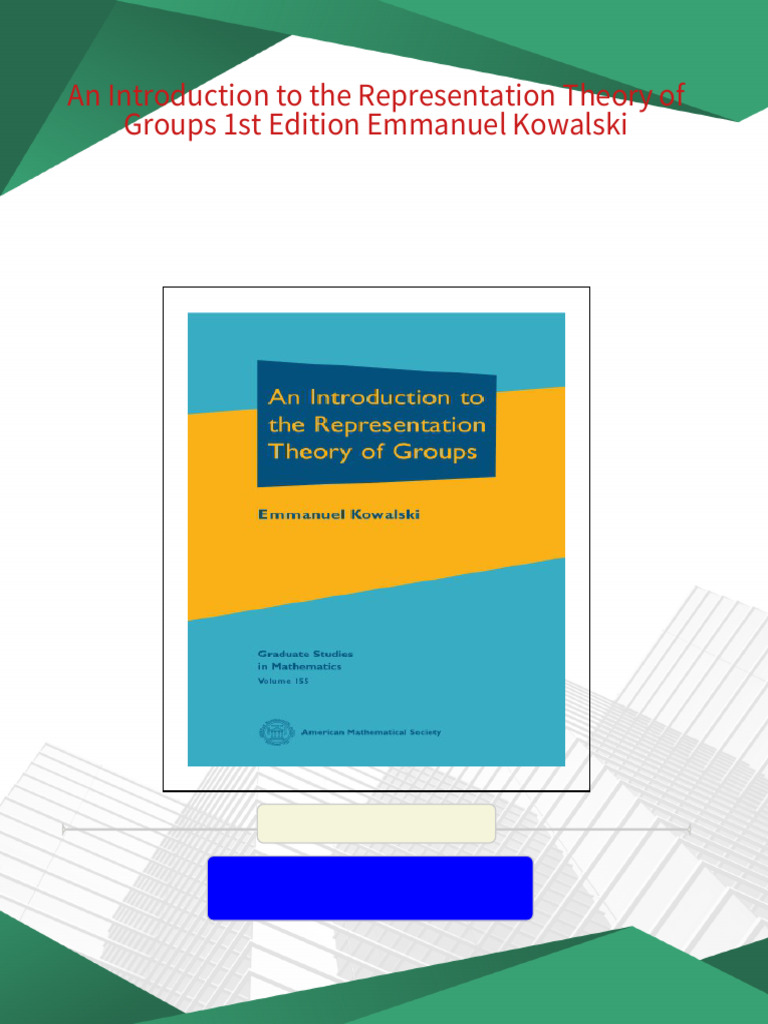 Introduction To Representation Theory – VJCSMP