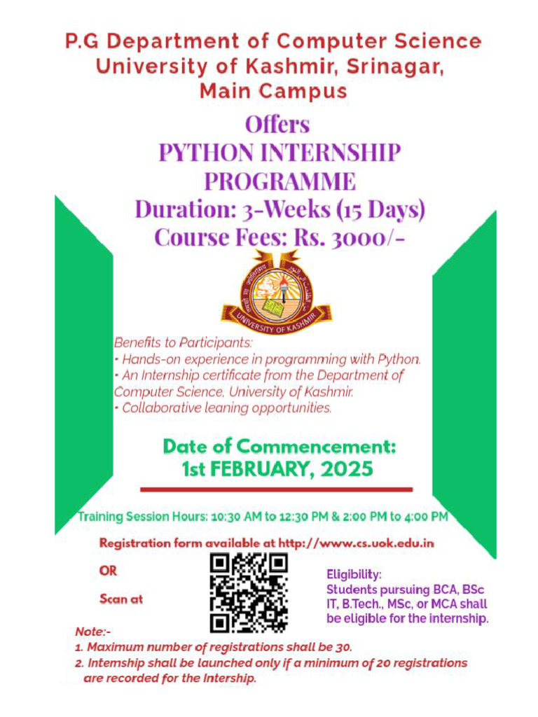 Python Internship Application Form | PDF