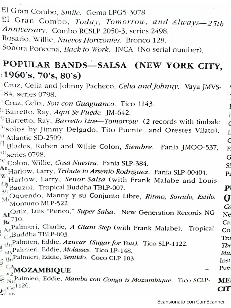 Discografia Salsa | PDF