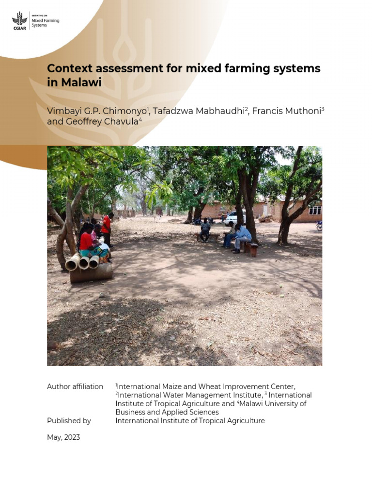 Context Assessment | PDF | Agriculture | Intensive Farming