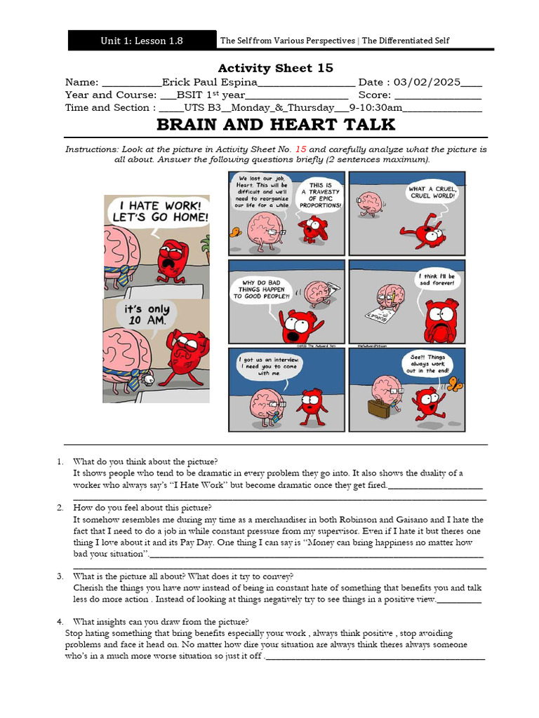 Activity Sheet 15 | PDF