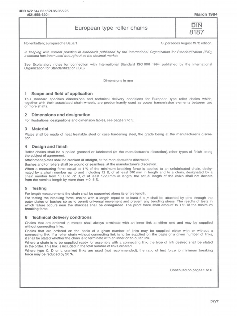 Din 8187 1984 | PDF