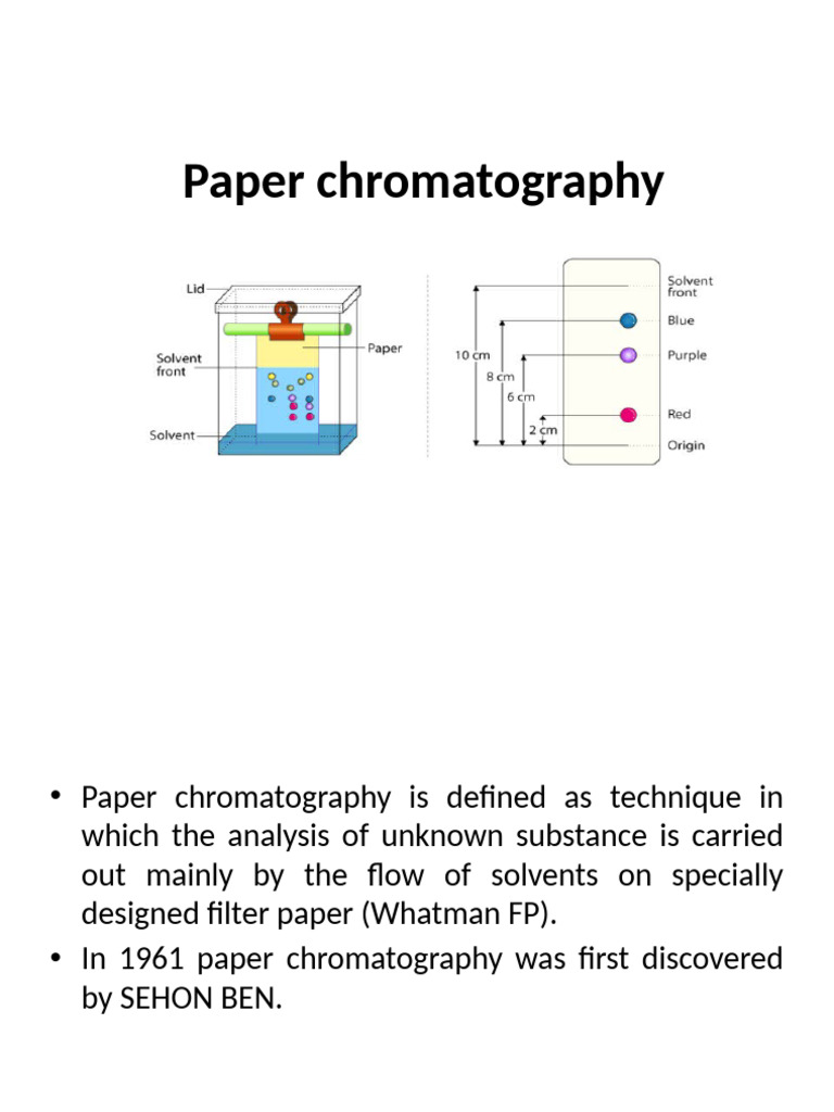 Paper Chromatography Techniques Explained | PDF | Chromatography | Solvent