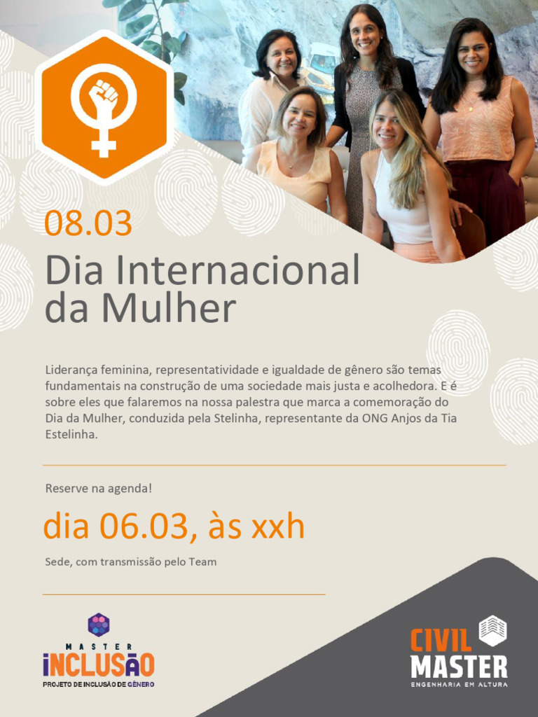 Convite Editável - Dia Da Mulher | PDF