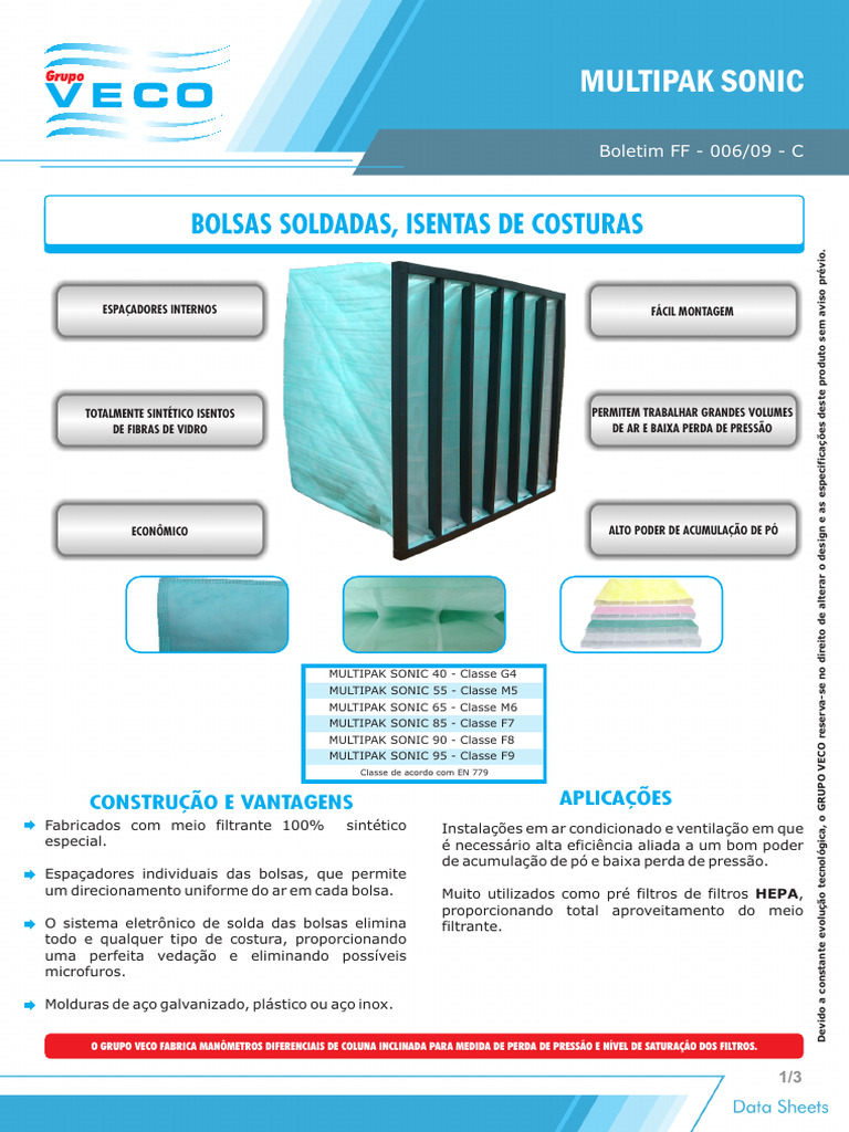 34 FF 006 09 - C - Data Sheet Multipak Sonic | PDF