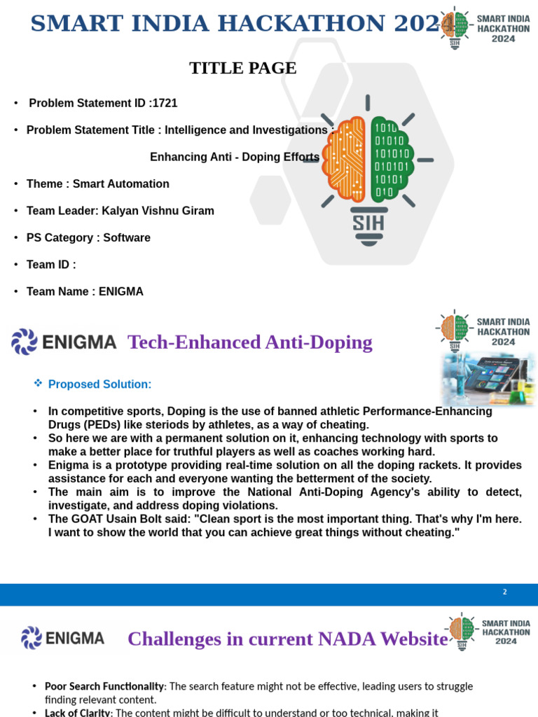 Tech Solutions for Anti-Doping Efforts | PDF | Doping In Sport | Data