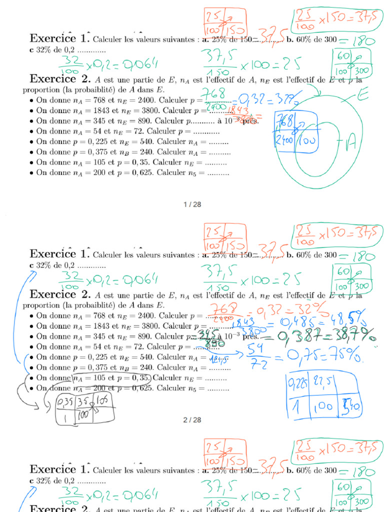 Cours 1G4 ESmaths Probas 24sept24 250001 | PDF