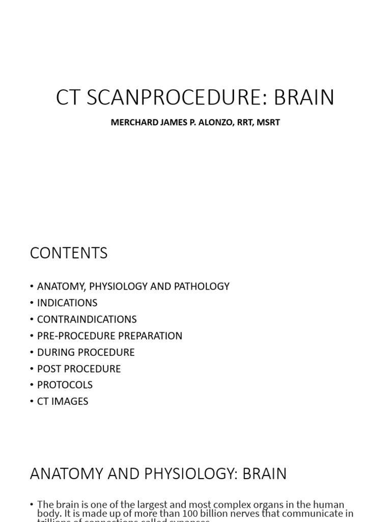 Brain CT Scan Procedure Overview | PDF | Stroke | Dementia