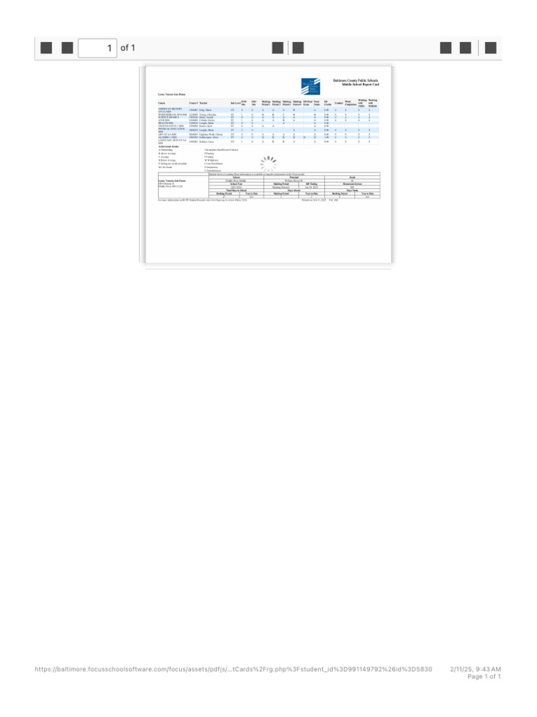 Focus School Software PDF Portal | PDF