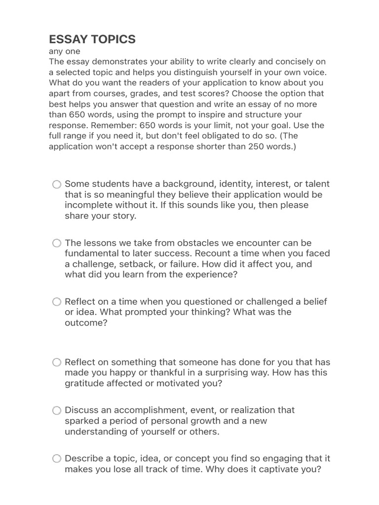 ESSAY Briefs | PDF