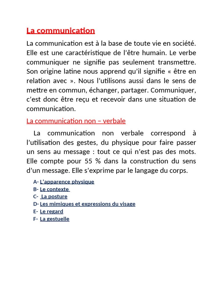 Comprendre la communication humaine | PDF