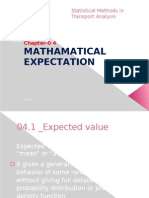 Statistical Methods in Transport Analysis