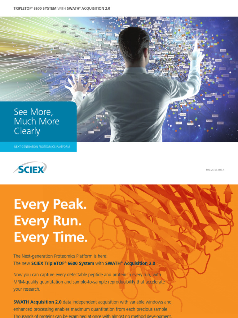 swath_3xTof6600_brochure | PDF | Tandem Mass Spectrometry | Proteomics