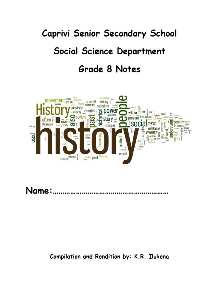 Grade 8 Namibian History Notes | PDF | Anno Domini | Namibia