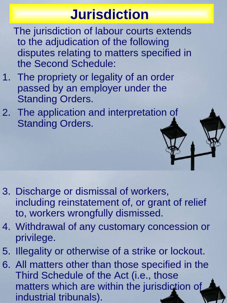Labour Court Jurisdiction in HRM | PDF