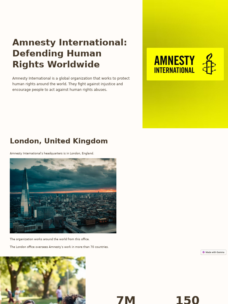 Amnesty International Defending Human Rights Worldwide | PDF | Amnesty ...