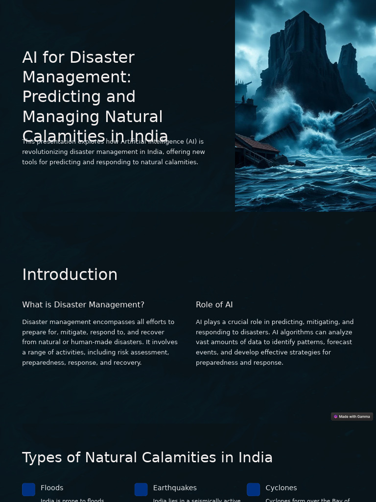 AI in India's Disaster Management | PDF | Artificial Intelligence ...