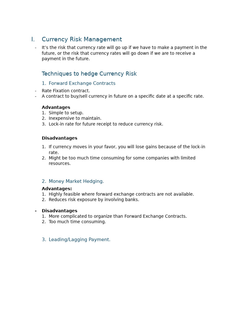 Risk Management | PDF | Option (Finance) | Futures Contract