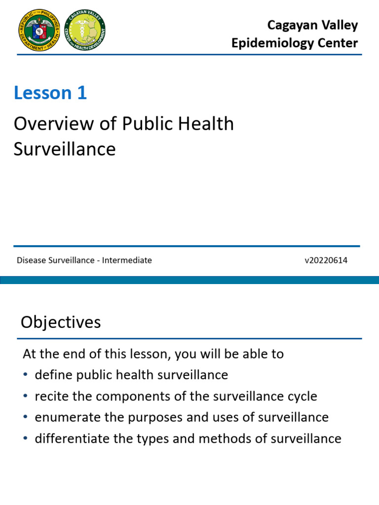 Public Health Surveillance Overview | PDF | Public Health | Epidemiology
