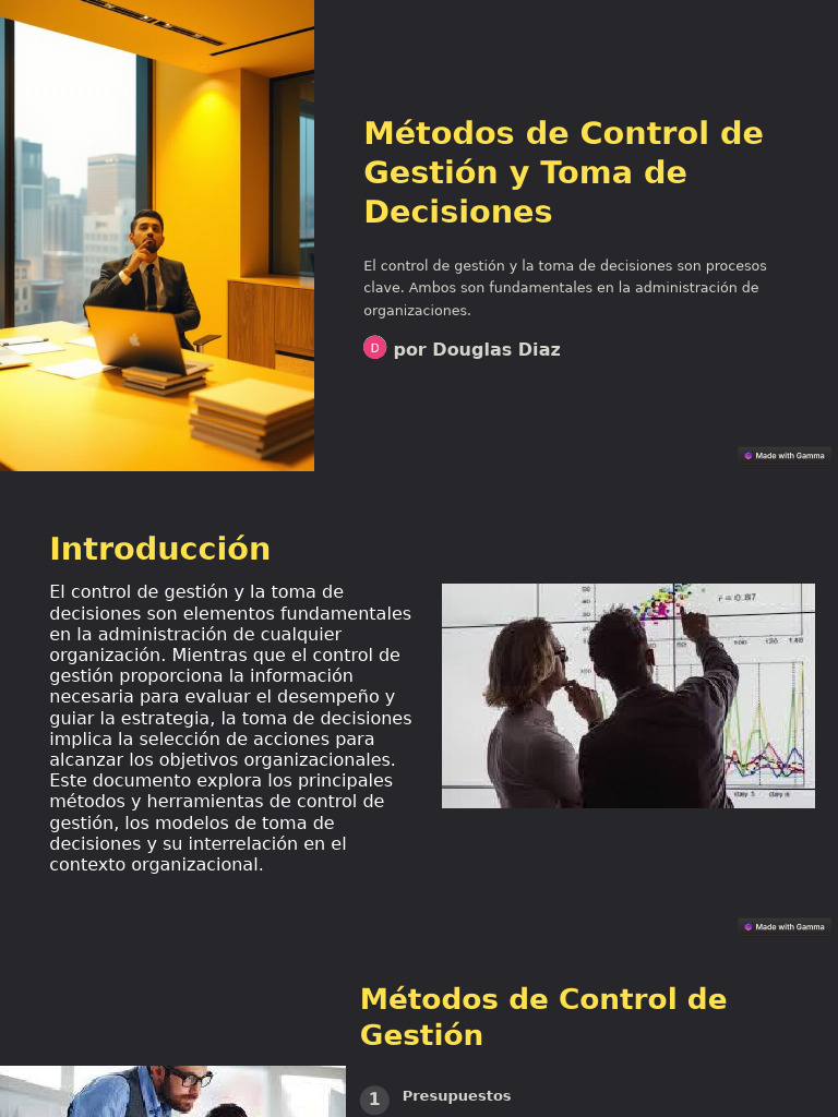 Metodos de Control de-Gestion-y-Toma de Decisiones | PDF | Toma de ...