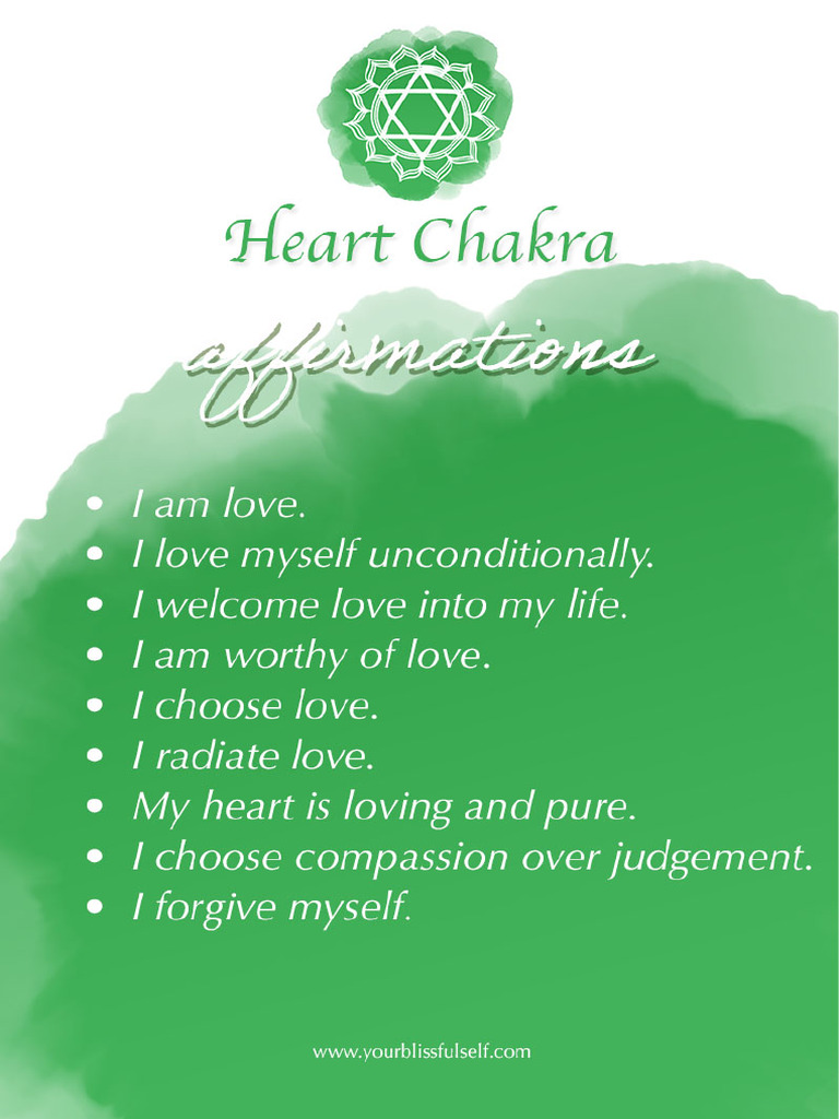 Heart Chakra Affirmations | PDF