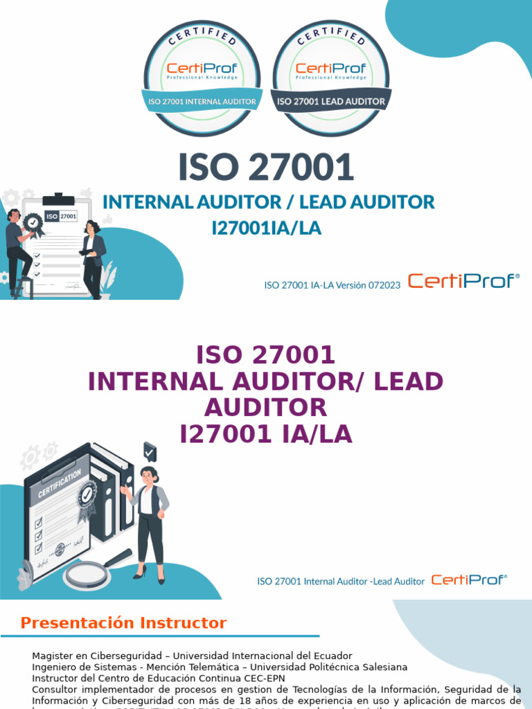 Material para Trainer ISO 27001 | PDF | Seguridad de información | La ...