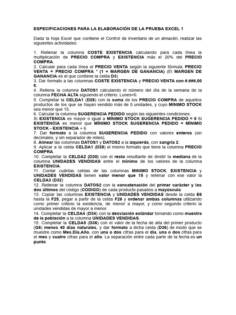Instrtucciones excel 1 docx pdf microsoft excel