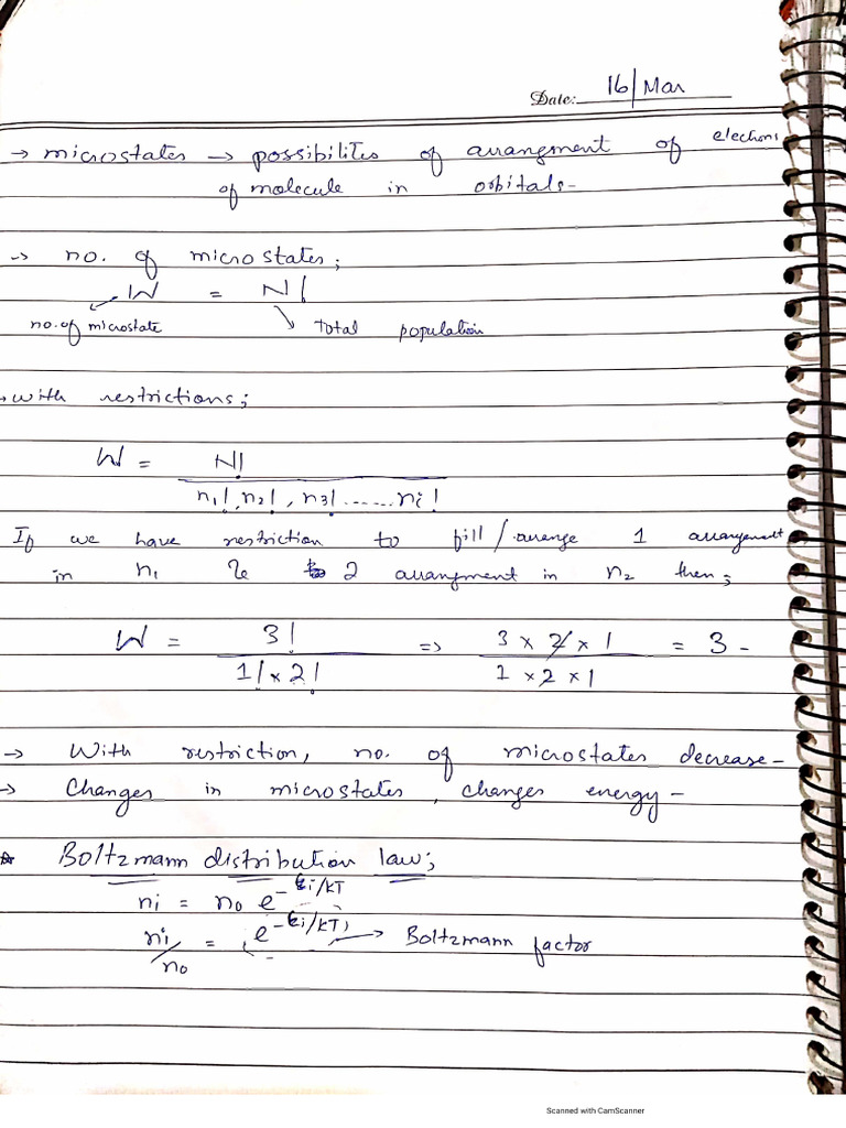 Statistical Thermodynamics Pdf