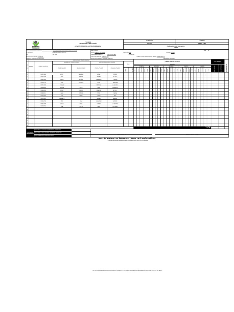 Formato - Ram - v5 - 6.06.2018 2022 BLANCO | PDF | Control de acceso ...