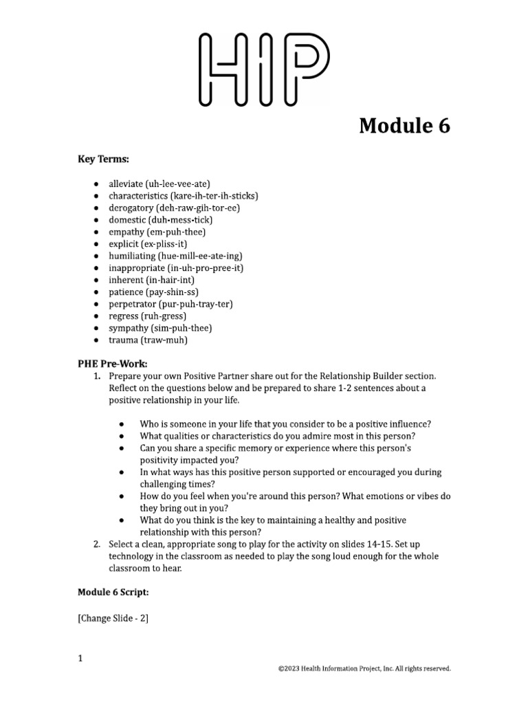 06 Module Script | PDF