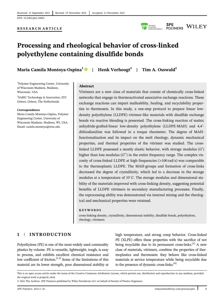 Processing_and_rheological_behavior_of_cross-linke | PDF | Differential ...