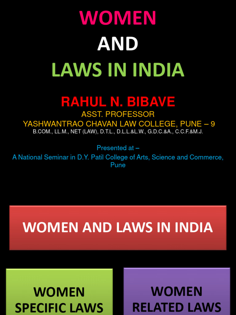 Women and Laws in India PDF | PDF | Labour Law | Employment