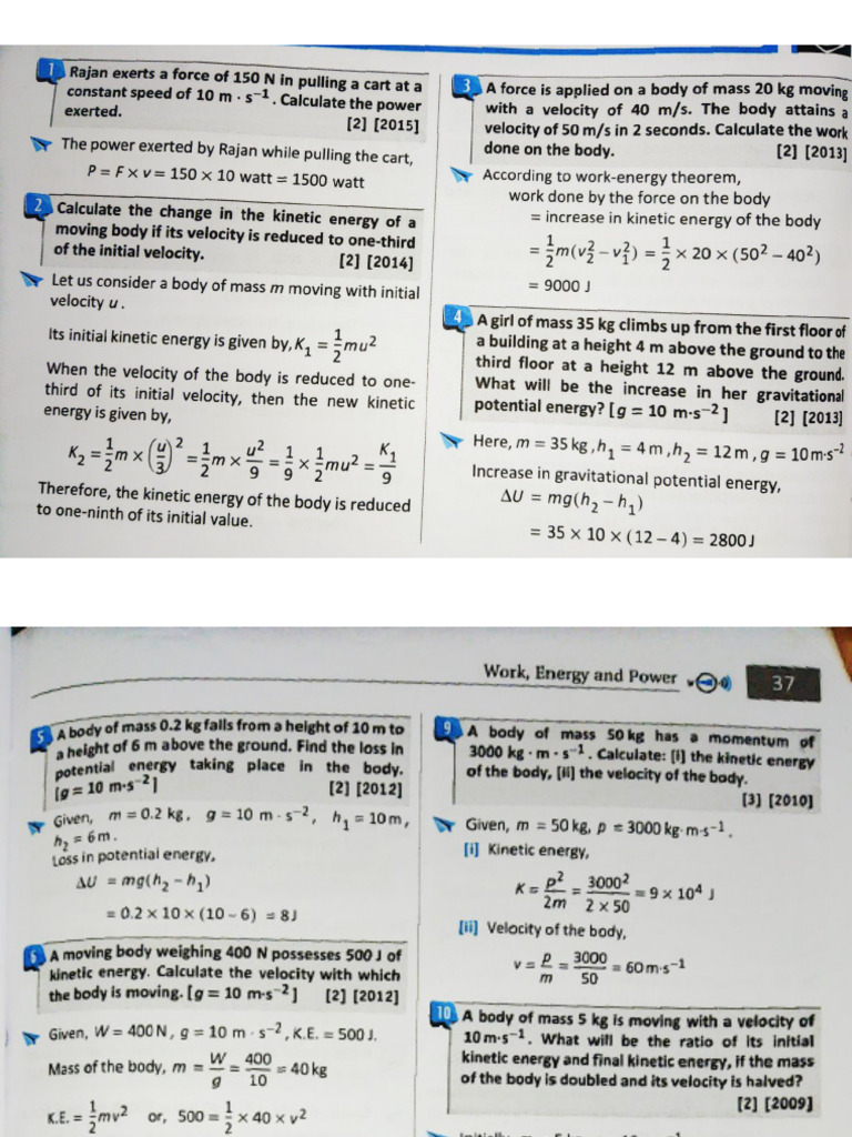 CH - Work, Power and Energy (I Love Physics) | PDF