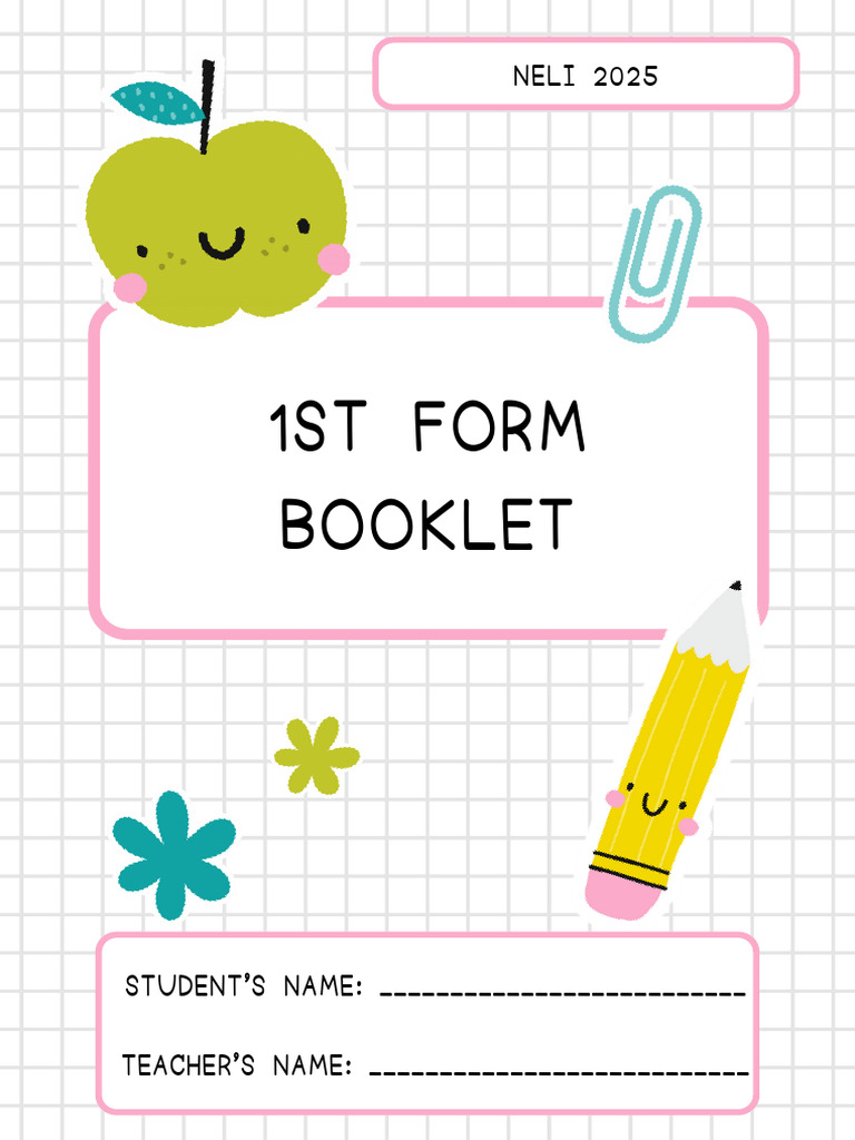 Cuadernillo 1st Form | PDF | Lunch | Bedroom