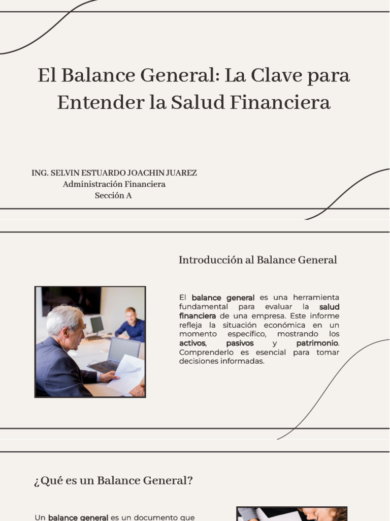 Balance General: Clave Financiera Empresarial | PDF | Hoja de balance ...
