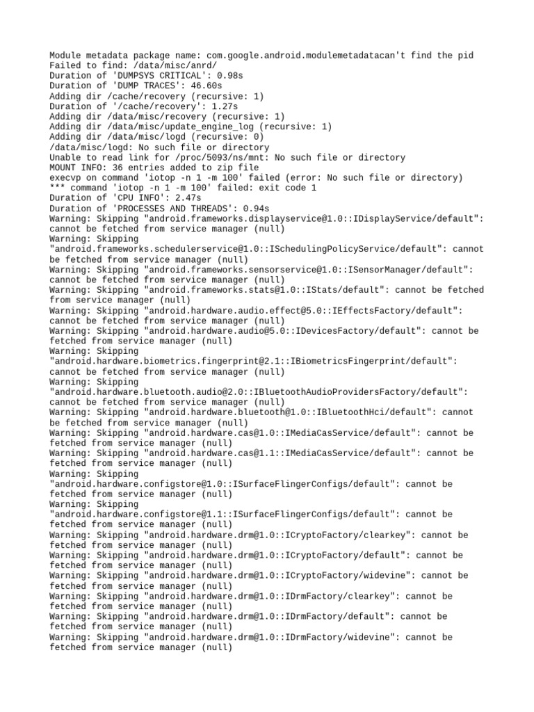 Android Module Metadata Errors | PDF | Digital Technology | Computer ...