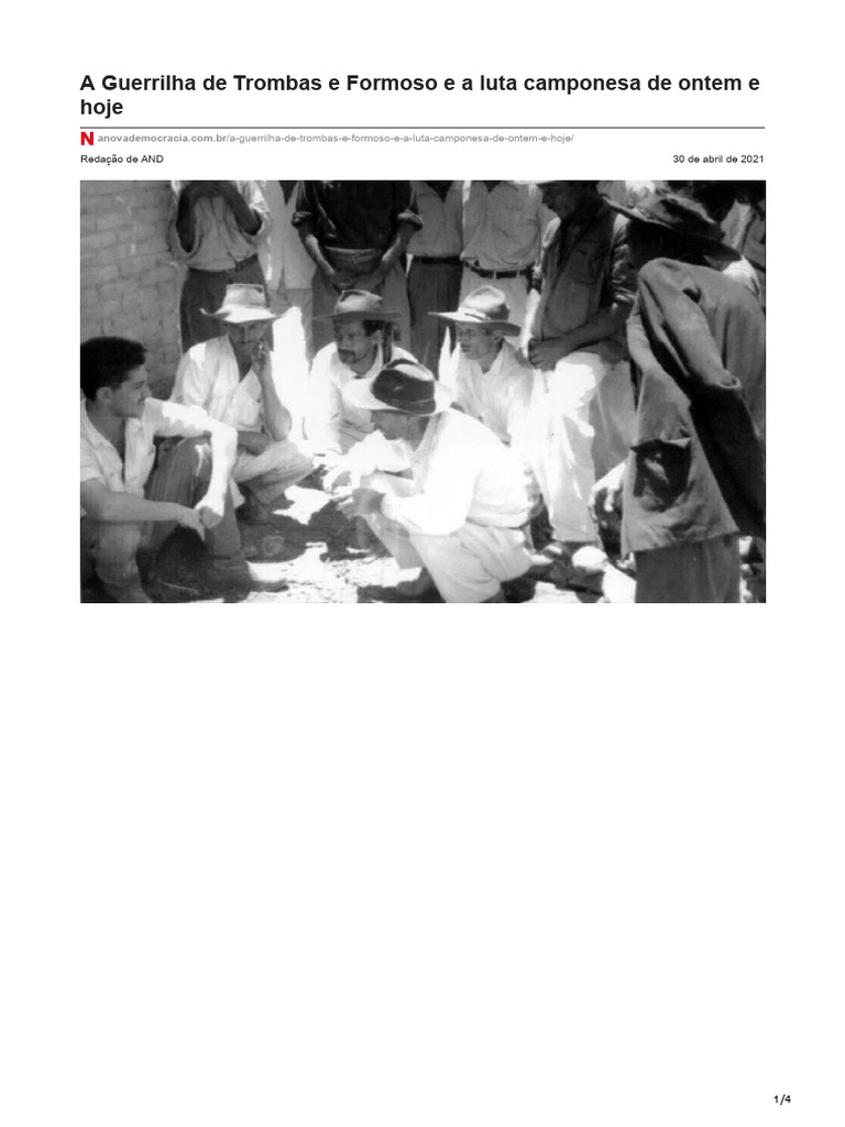 Luta Camponesa em Trombas e Formoso | PDF | Estado | Ciência Política