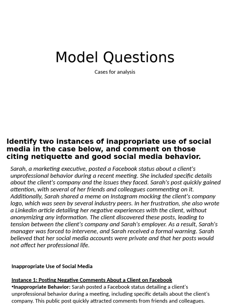 Netiquette Questions | PDF | Social Media | Popular Culture & Media Studies