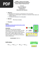 Momentum and Collisions Lab Guide | PDF | Collision | Momentum