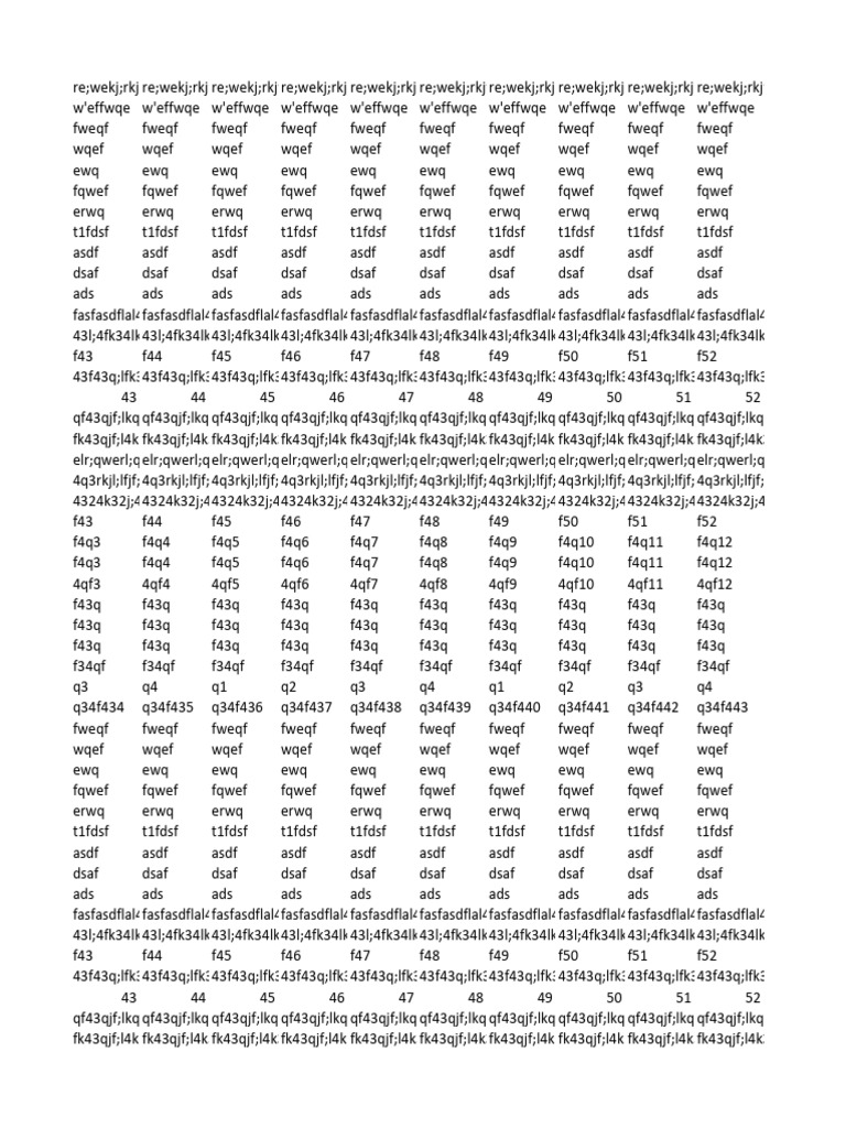 Random Text Document Analysis | PDF