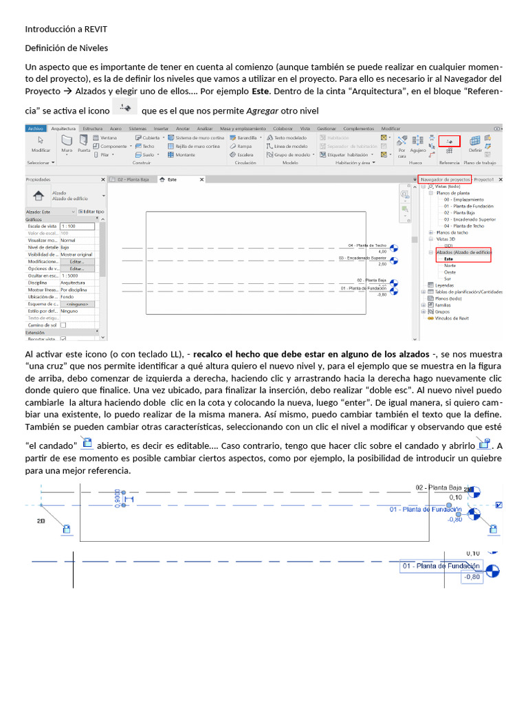 Cómo Definir Niveles en REVIT | PDF