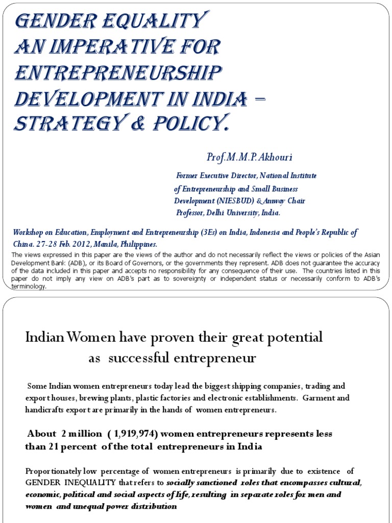 dissertation on enterpreneurship and gender