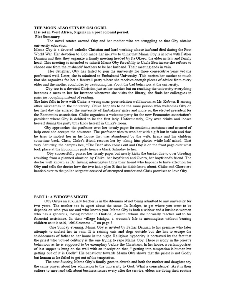 Themes and Characters in 