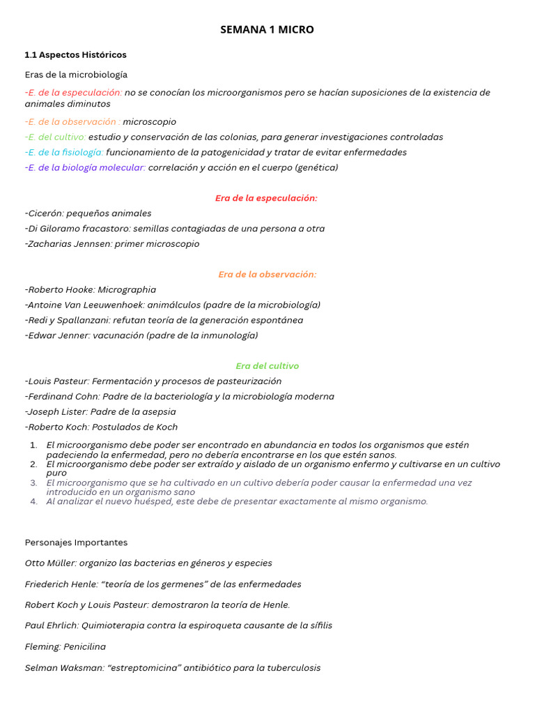 Historia y Clasificación de Microorganismos | PDF | Virus | Biología ...