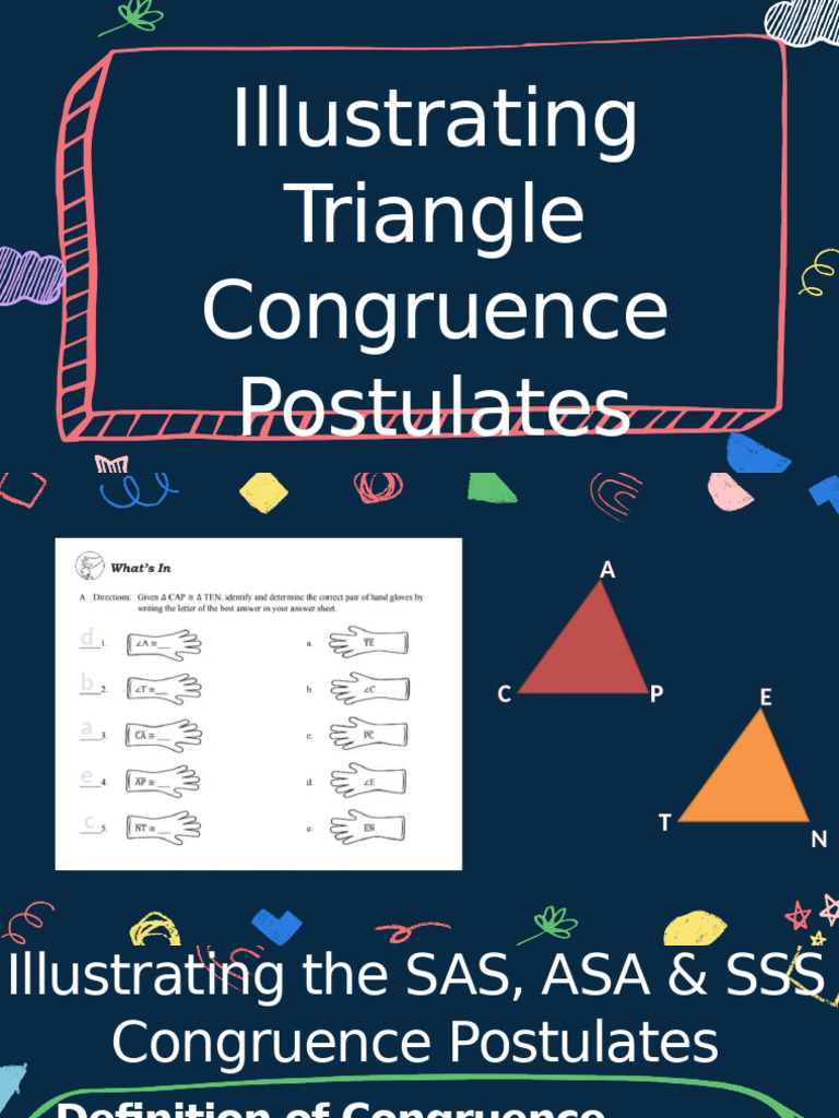 Triangle Congruence Postulates Explained | PDF | Geometric Shapes ...