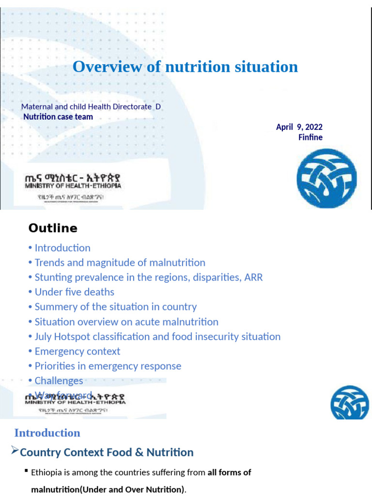 Ethiopia's Malnutrition Crisis Overview | PDF | Human Nutrition ...